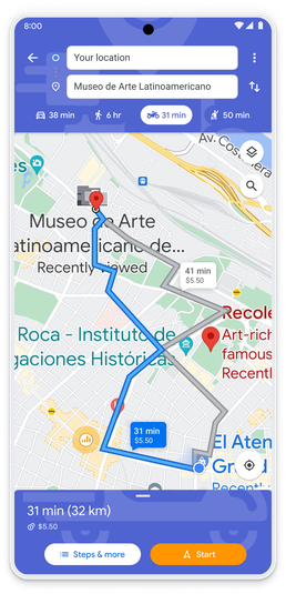 Routes API - Google Maps