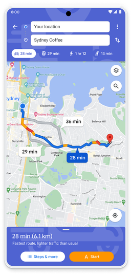 Routes API - Google Maps