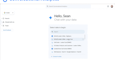 Exemplo de aplicação de Conversational Analytics